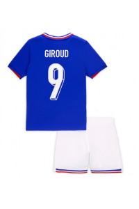 Fotbalové Dres Francie Olivier Giroud #9 Dětské Domácí Oblečení ME 2024 Krátký Rukáv (+ trenýrky)